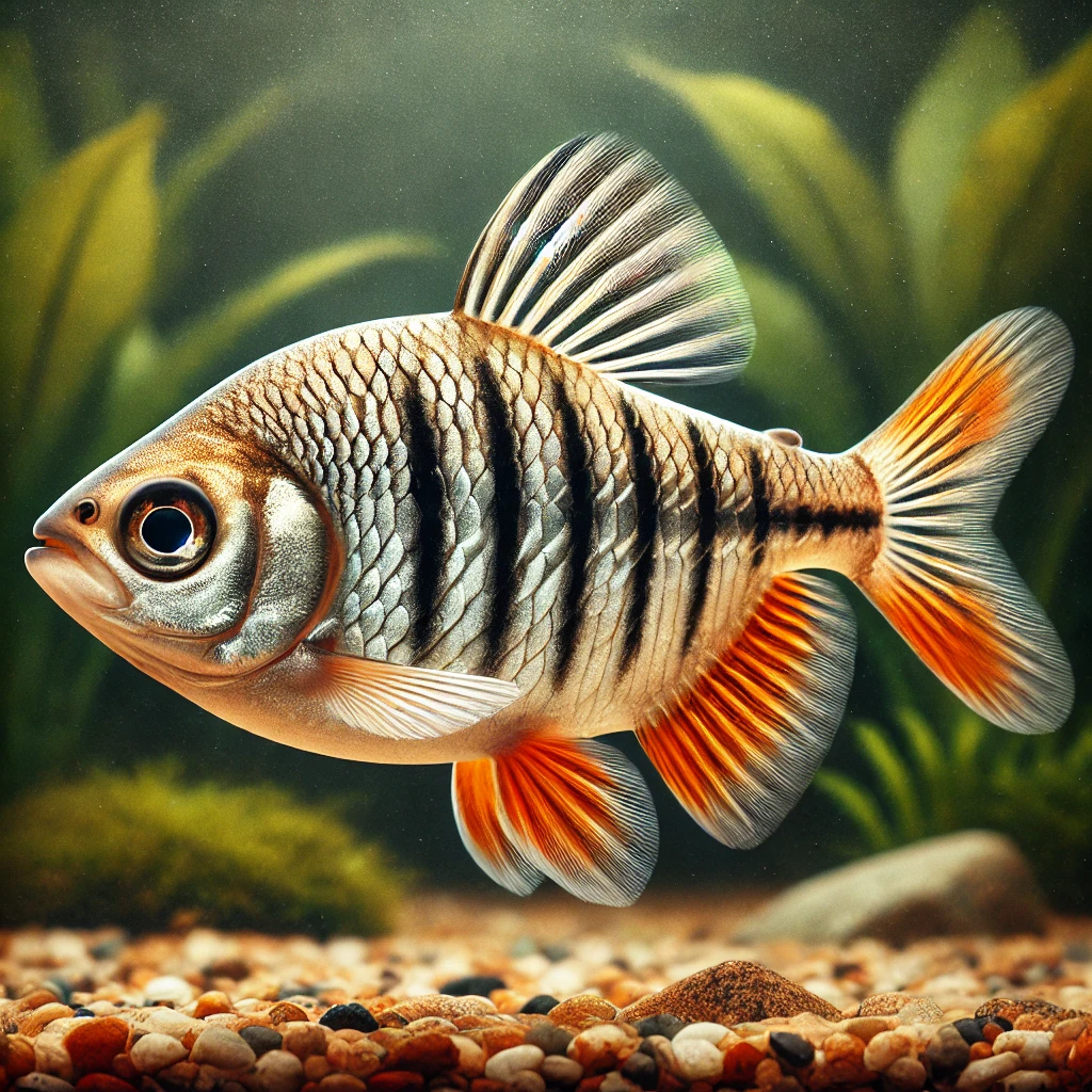 Barbus pentazona johorensis Pięciopasmowy brodaty