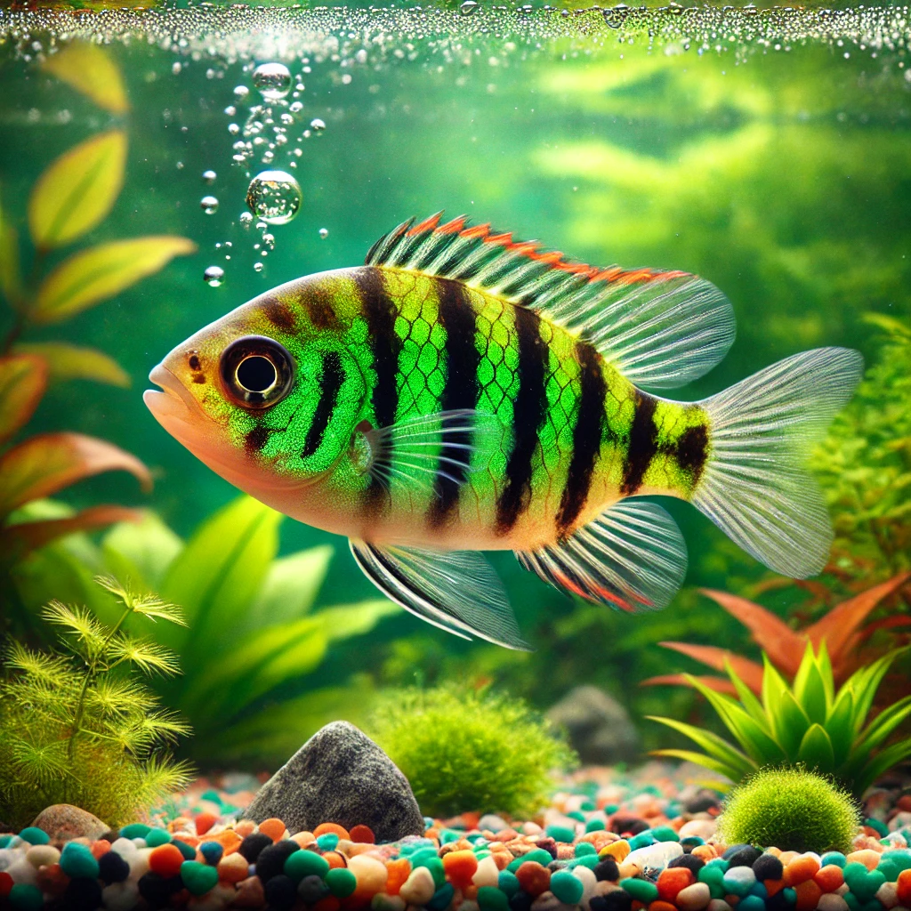 Barbus tetrazona vert Zielona Sumatra