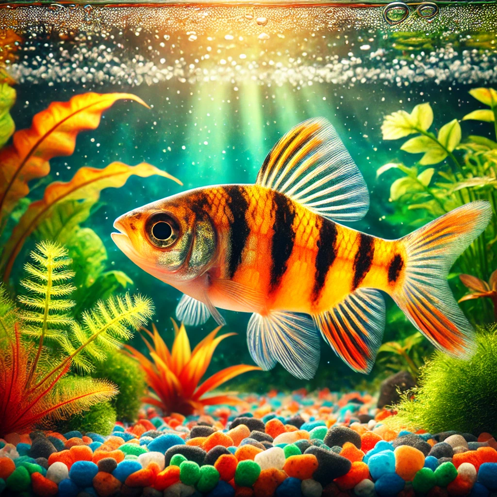 Barbus tetrazona Sumatra brodaty