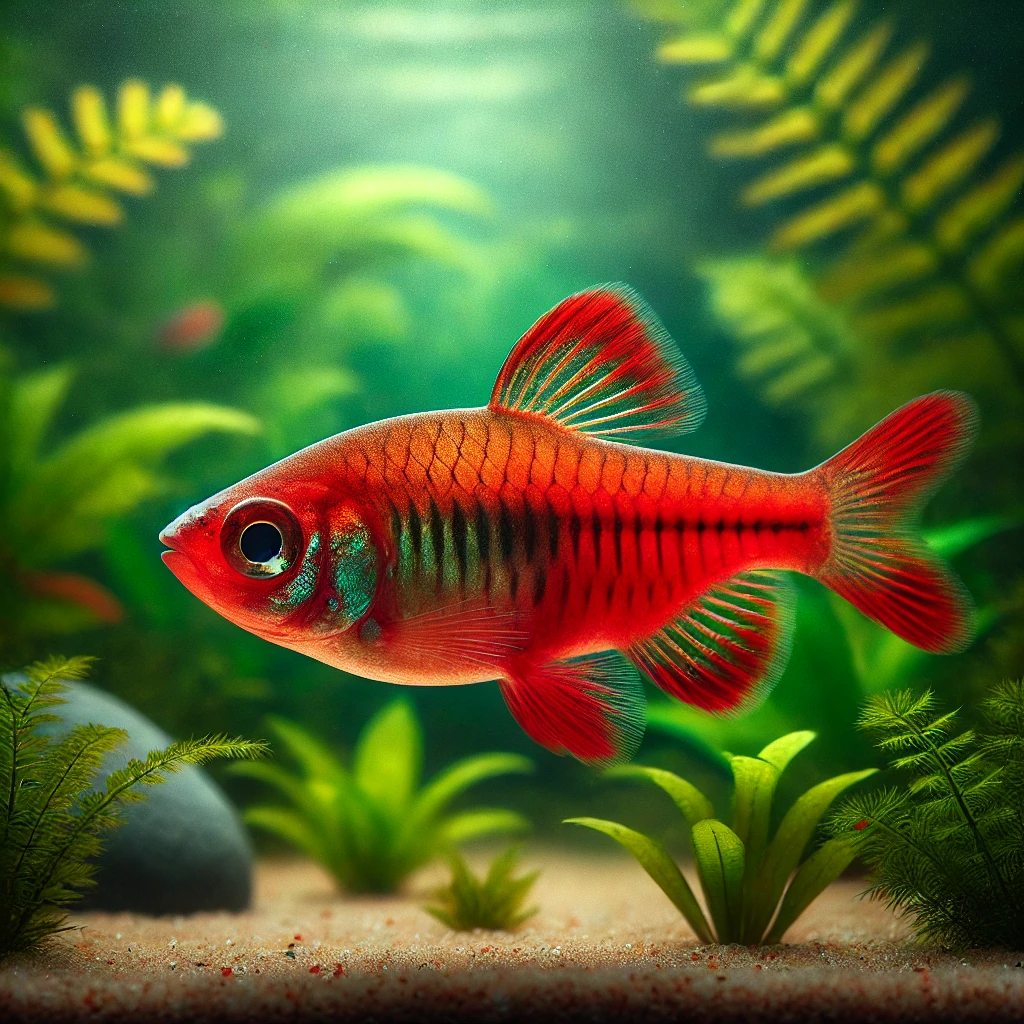 Barbus titteya (Brodata wiśnia)