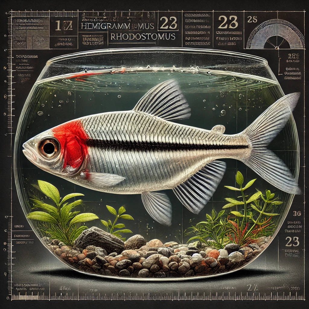 Hemigrammus rhodostomus czerwony nos