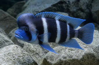 Cyphotilapia frontosa blue zaire moba (Frontosa Blue Zaire Moba)