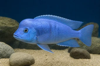 Cyrtocara moorii (Haplo Blue)