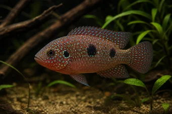 Hemichromis bimaculatus (Klejnot cichlid)