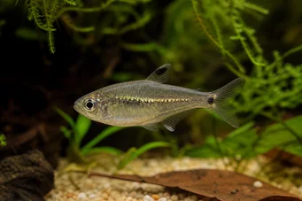 Rachoviscus crassiceps (Charakter z grubą głową, złotą tetrę)