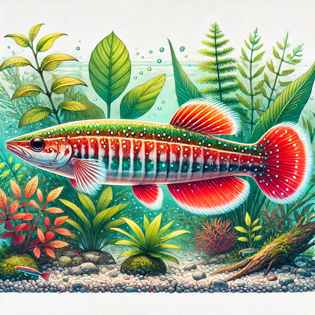 Nannostomus beckfordi ar... Złote ołówek