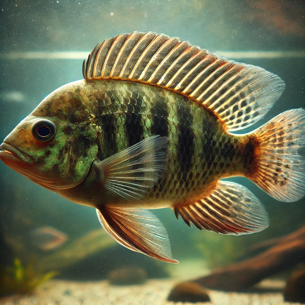Tilapia mariae Pięć opasek tilapia
