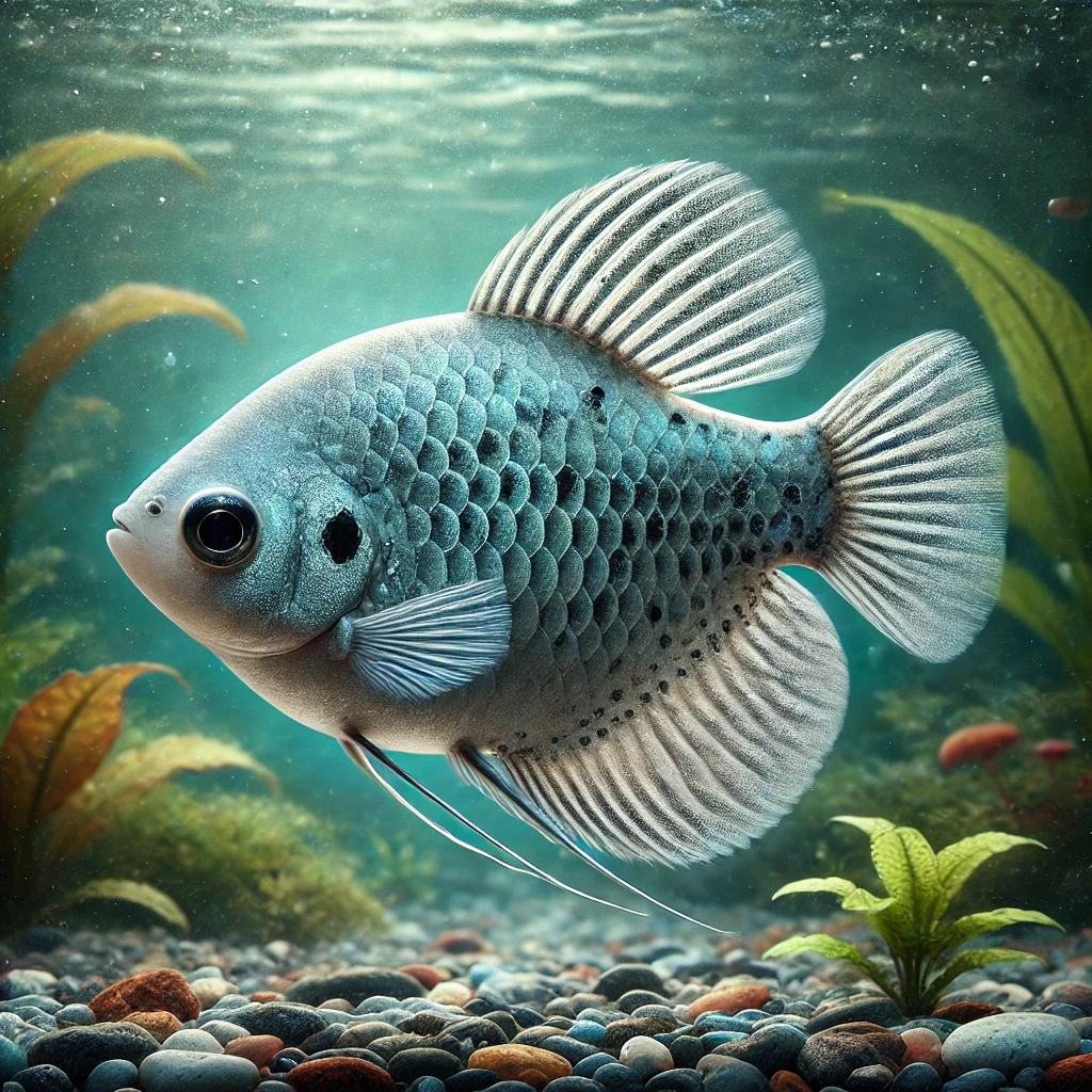 Trichogaster trichopterus Trzy miejsca, niebieskie Gourami